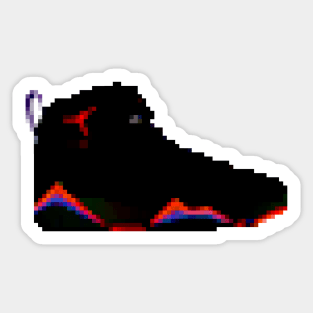 AIR JORDAN VII RETRO PIXELATED ART SHOE COLLECTION Sticker